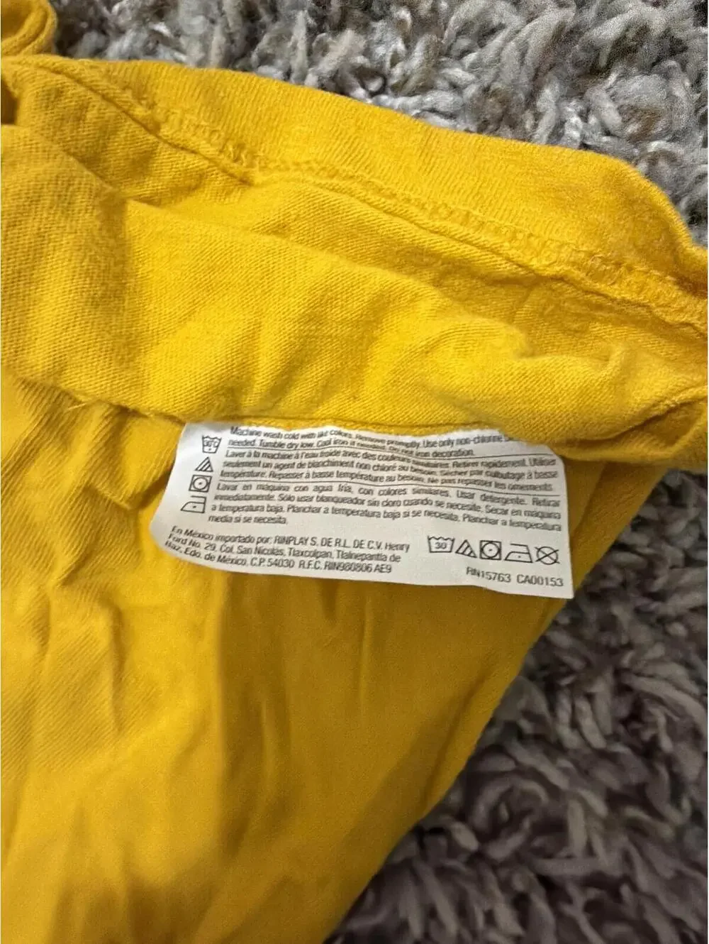 Champion Mens Shirt XL Yellow Logo Graphic Tee - Picture 4 of 4